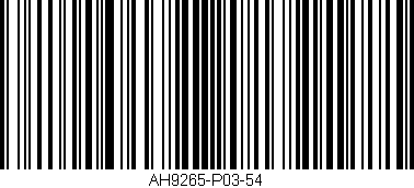 Código de barras (EAN, GTIN, SKU, ISBN): 'AH9265-P03-54'