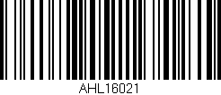 Código de barras (EAN, GTIN, SKU, ISBN): 'AHL16021'