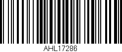 Código de barras (EAN, GTIN, SKU, ISBN): 'AHL17286'