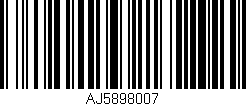 Código de barras (EAN, GTIN, SKU, ISBN): 'AJ5898007'