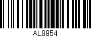 Código de barras (EAN, GTIN, SKU, ISBN): 'AL8954'