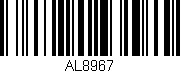 Código de barras (EAN, GTIN, SKU, ISBN): 'AL8967'