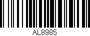 Código de barras (EAN, GTIN, SKU, ISBN): 'AL8985'