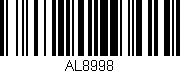 Código de barras (EAN, GTIN, SKU, ISBN): 'AL8998'