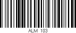 Código de barras (EAN, GTIN, SKU, ISBN): 'ALM_103'