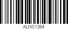 Código de barras (EAN, GTIN, SKU, ISBN): 'ALNS1384'