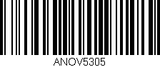 Código de barras (EAN, GTIN, SKU, ISBN): 'ANOV5305'