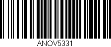 Código de barras (EAN, GTIN, SKU, ISBN): 'ANOV5331'