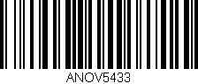 Código de barras (EAN, GTIN, SKU, ISBN): 'ANOV5433'