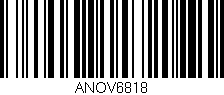 Código de barras (EAN, GTIN, SKU, ISBN): 'ANOV6818'