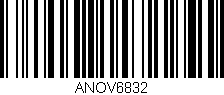 Código de barras (EAN, GTIN, SKU, ISBN): 'ANOV6832'