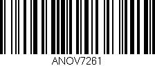 Código de barras (EAN, GTIN, SKU, ISBN): 'ANOV7261'