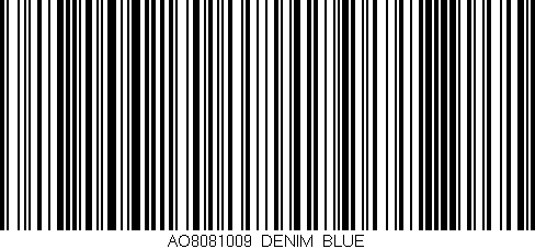 Código de barras (EAN, GTIN, SKU, ISBN): 'AO8081009_DENIM_BLUE'