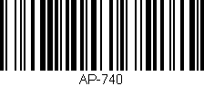 Código de barras (EAN, GTIN, SKU, ISBN): 'AP-740'