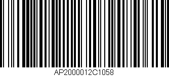 Código de barras (EAN, GTIN, SKU, ISBN): 'AP2000012C1058'