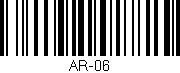 Código de barras (EAN, GTIN, SKU, ISBN): 'AR-06'