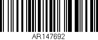 Código de barras (EAN, GTIN, SKU, ISBN): 'AR147692'