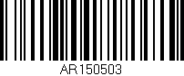 Código de barras (EAN, GTIN, SKU, ISBN): 'AR150503'