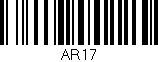 Código de barras (EAN, GTIN, SKU, ISBN): 'AR17'