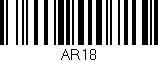 Código de barras (EAN, GTIN, SKU, ISBN): 'AR18'