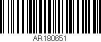 Código de barras (EAN, GTIN, SKU, ISBN): 'AR180651'