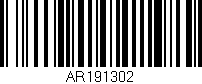 Código de barras (EAN, GTIN, SKU, ISBN): 'AR191302'