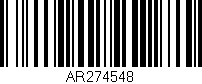 Código de barras (EAN, GTIN, SKU, ISBN): 'AR274548'