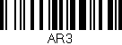 Código de barras (EAN, GTIN, SKU, ISBN): 'AR3'