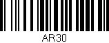 Código de barras (EAN, GTIN, SKU, ISBN): 'AR30'