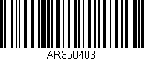 Código de barras (EAN, GTIN, SKU, ISBN): 'AR350403'