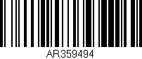 Código de barras (EAN, GTIN, SKU, ISBN): 'AR359494'