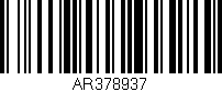 Código de barras (EAN, GTIN, SKU, ISBN): 'AR378937'