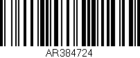 Código de barras (EAN, GTIN, SKU, ISBN): 'AR384724'