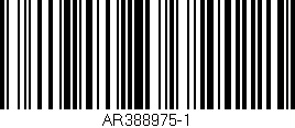 Código de barras (EAN, GTIN, SKU, ISBN): 'AR388975-1'