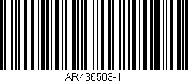Código de barras (EAN, GTIN, SKU, ISBN): 'AR436503-1'