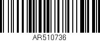 Código de barras (EAN, GTIN, SKU, ISBN): 'AR510736'