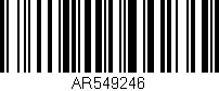 Código de barras (EAN, GTIN, SKU, ISBN): 'AR549246'