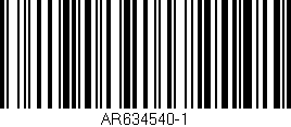 Código de barras (EAN, GTIN, SKU, ISBN): 'AR634540-1'