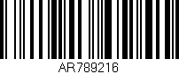 Código de barras (EAN, GTIN, SKU, ISBN): 'AR789216'
