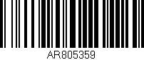 Código de barras (EAN, GTIN, SKU, ISBN): 'AR805359'