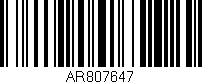 Código de barras (EAN, GTIN, SKU, ISBN): 'AR807647'