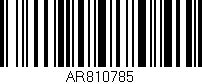 Código de barras (EAN, GTIN, SKU, ISBN): 'AR810785'