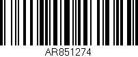 Código de barras (EAN, GTIN, SKU, ISBN): 'AR851274'