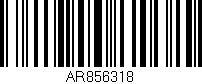 Código de barras (EAN, GTIN, SKU, ISBN): 'AR856318'