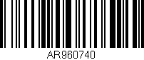 Código de barras (EAN, GTIN, SKU, ISBN): 'AR960740'