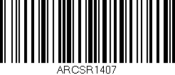 Código de barras (EAN, GTIN, SKU, ISBN): 'ARCSR1407'