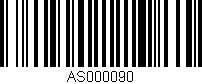 Código de barras (EAN, GTIN, SKU, ISBN): 'AS000090'