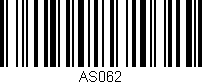 Código de barras (EAN, GTIN, SKU, ISBN): 'AS062'