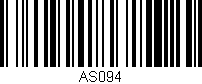 Código de barras (EAN, GTIN, SKU, ISBN): 'AS094'