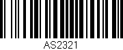 Código de barras (EAN, GTIN, SKU, ISBN): 'AS2321'